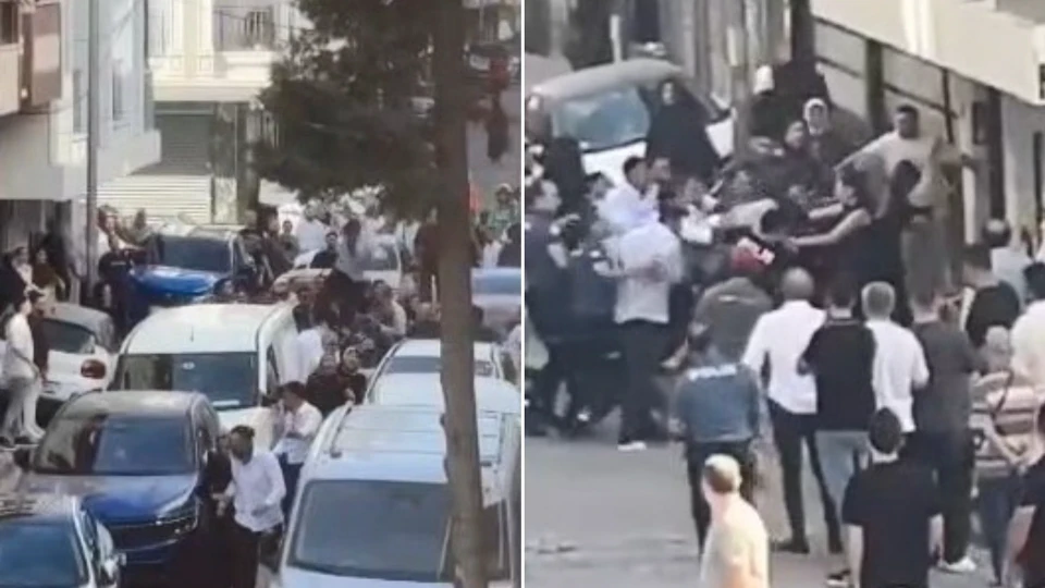 Düğün konvoyunda meydan savaşı: Polis biber gazıyla müdahale etti